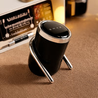 HOMX Tilted Dustbin with Electroplated Stand, Tip-Proof Stable Design