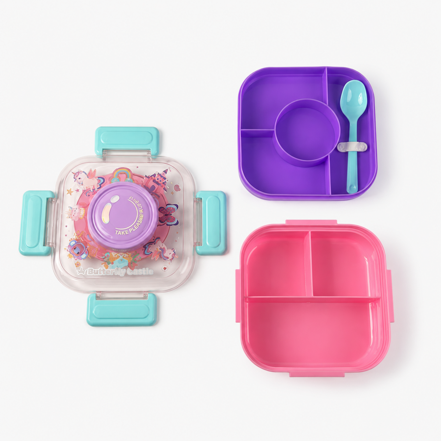 Kids Plastic Lunch Box – Leakproof – 850ml