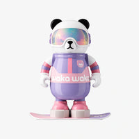 Waka Snowboarder Panda Insulated Water Bottle with Strap - 530ml