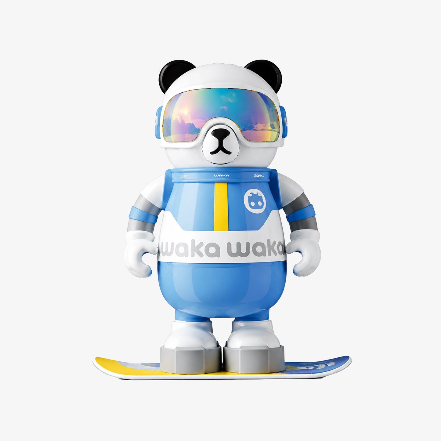 Waka Snowboarder Panda Insulated Water Bottle with Strap - 530ml