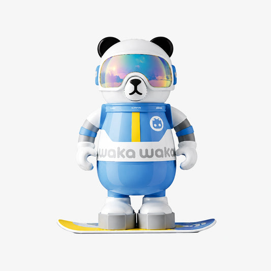 Waka Snowboarder Panda Insulated Water Bottle with Strap - 530ml