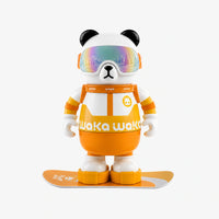 Waka Snowboarder Panda Insulated Water Bottle with Strap - 530ml