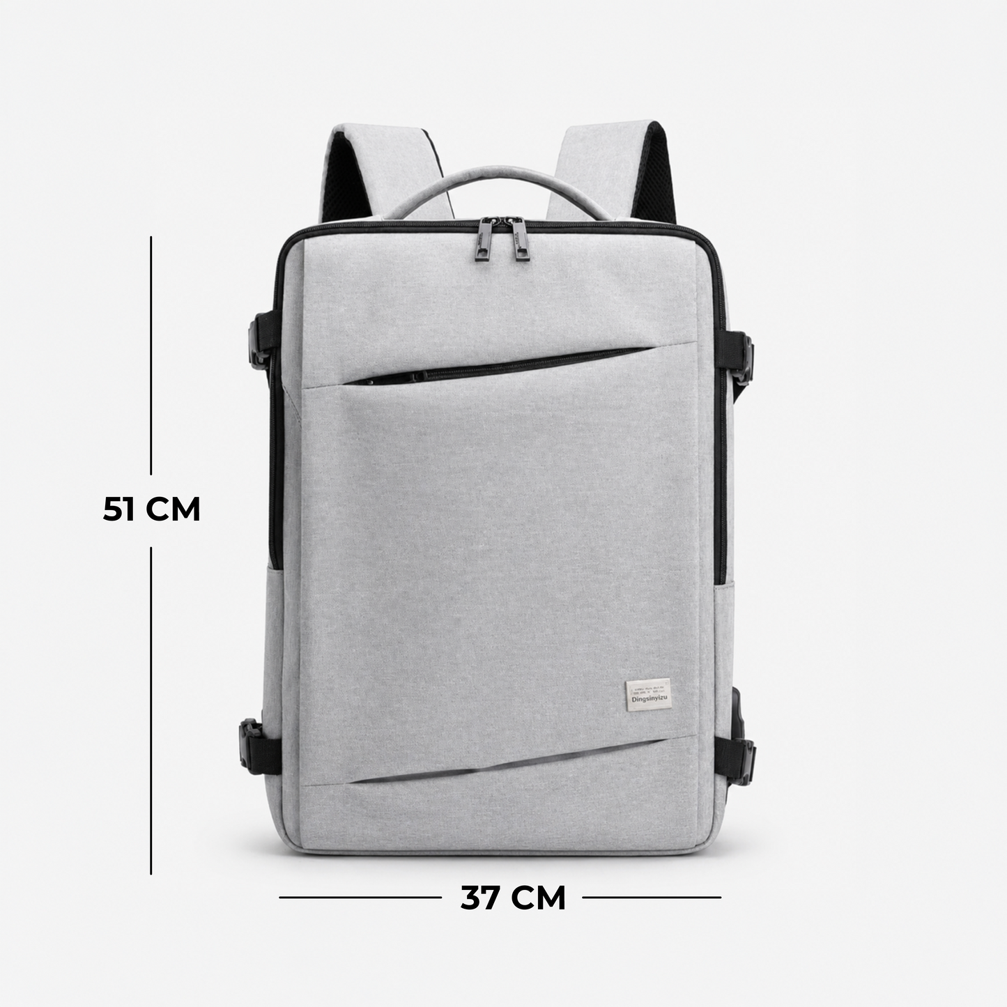 Trendy Waterproof Laptop Backpack with USB & Anti-Theft Design