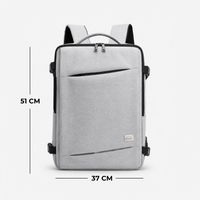 Trendy Waterproof Laptop Backpack with USB & Anti-Theft Design