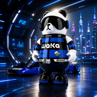 Waka Snowboarder Panda Insulated Water Bottle with Strap - 530ml