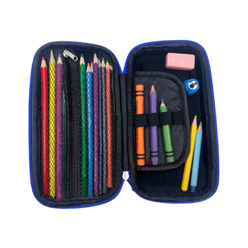 Premium DIY Kids Pencil Box with Removable Toy Charms & Organizer