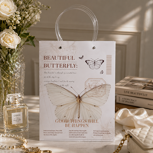 Butterfly Theme Paper Gift Bags for Gifts & Return Favors