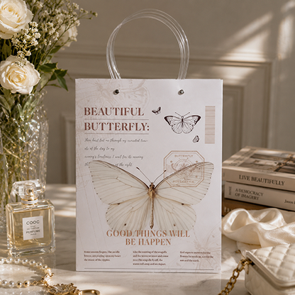 Butterfly Theme Paper Gift Bags for Gifts & Return Favors