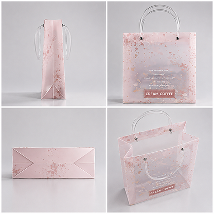 Luxury Floral Waterproof Gift Carry Bags for Gifting