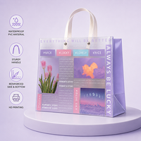 Romantic Story PVC Tote Gift Bag with Frosted Finish