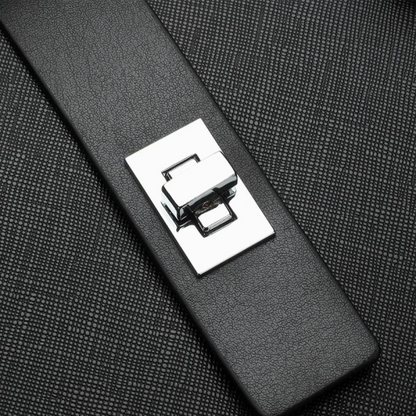 Premium PU Leather Business Briefcase for 14-Inch Devices