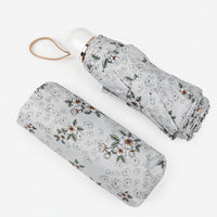Floral Print UV Protection Umbrella with 10K Golden Rod Frame