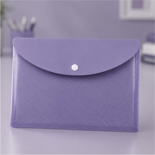 A5 Waterproof Poly Document Folder with Tab Closure- A5 paper size