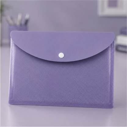 A5 Waterproof Poly Document Folder with Tab Closure- A5 paper size
