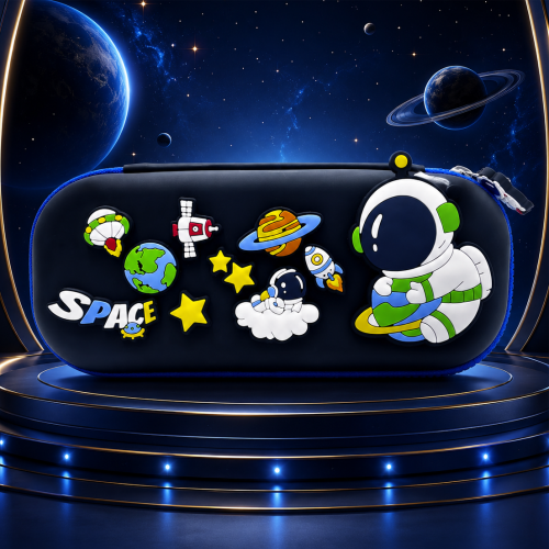 Premium DIY Space Theme Pencil Box with Removable Space Toys