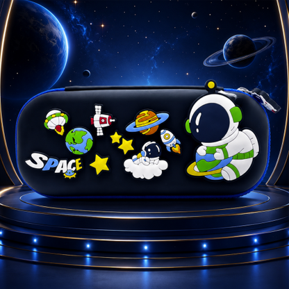 Premium DIY Space Theme Pencil Box with Removable Space Toys