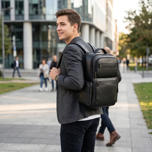 Smart Laptop Backpack with USB & 180° Opening Design
