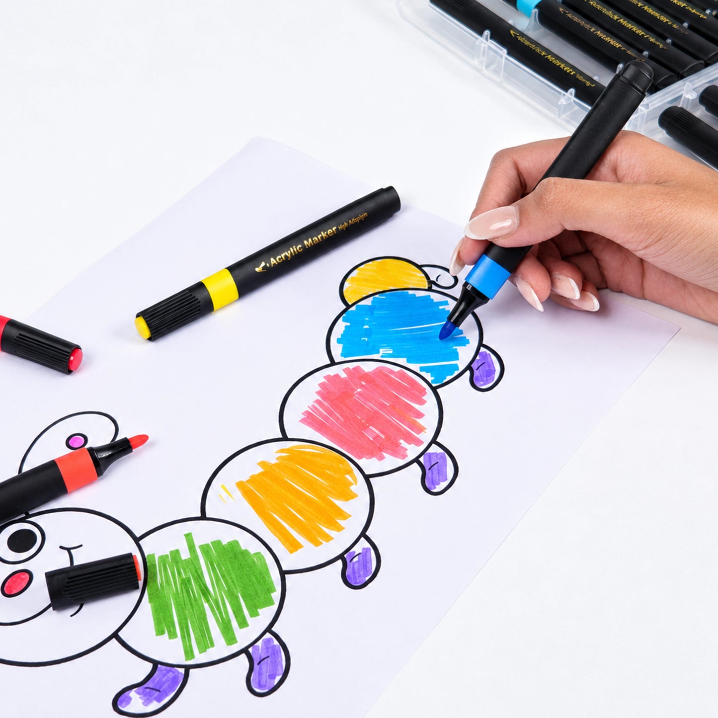 Yalong Acrylic Paint Markers Set for Canvas, Glass & Rock Art