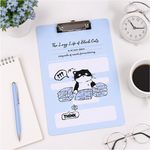 Premium Acrylic Clipboard with Hanging Loop – A4 Writing Board