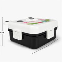 Panda Themed Plastic Lunch box with Spoon & Small Container – 1590ml