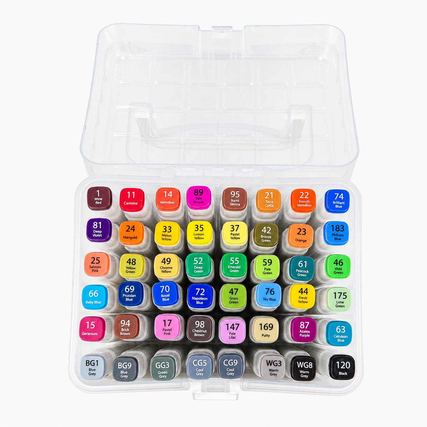 Yalong Dual Tip Sketch Marker Set for Drawing & Illustration - 48 Shades