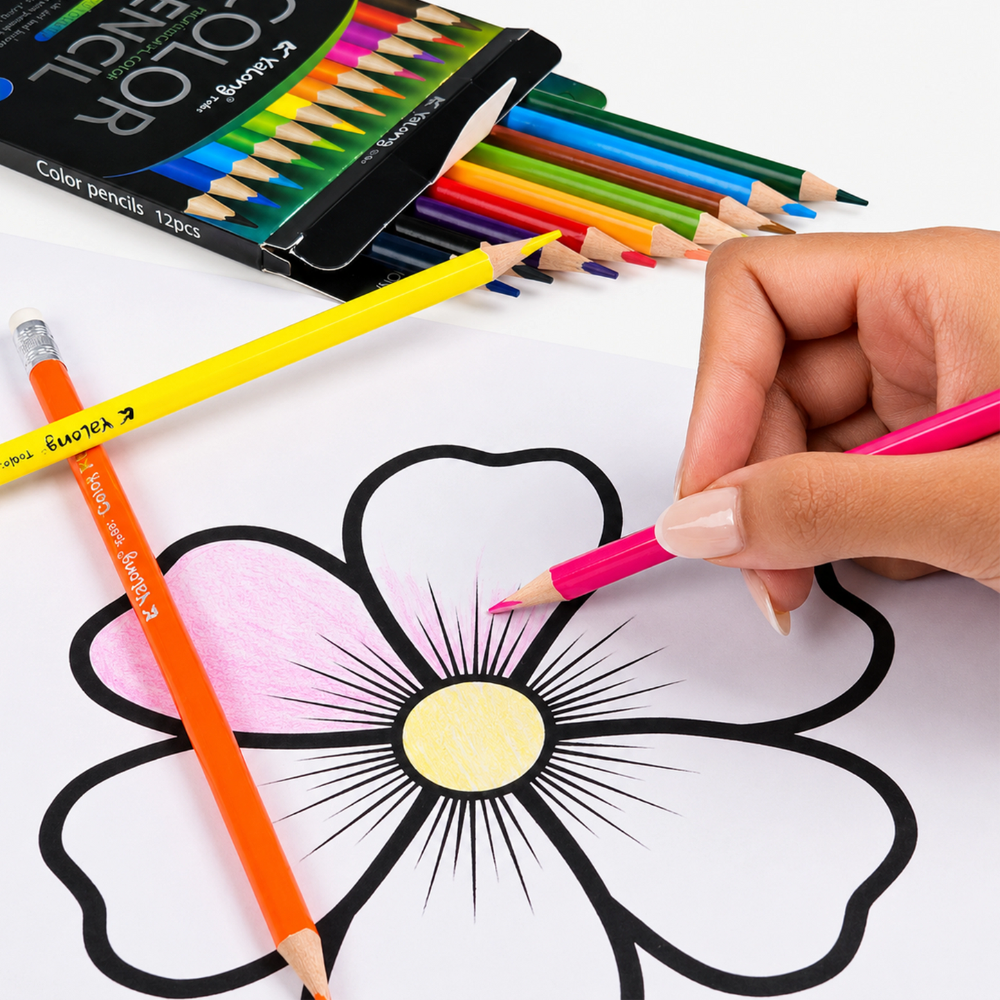 Yalong Premium Multiple Shades Colour Pencil Set for Kids