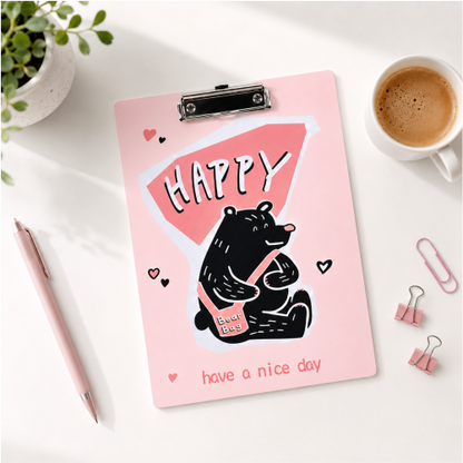 Cute Lightweight Acrylic Writing Clipboard for Office