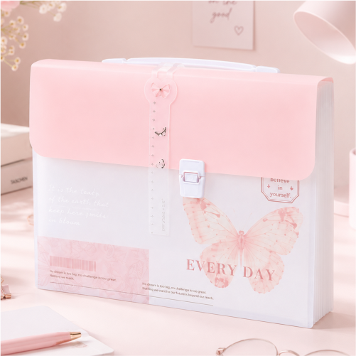 24 Pocket Expanding File Organizer with Secure Clasp