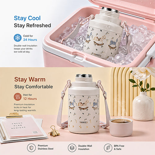 Cute YANIS Insulated Flask - 800ml