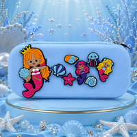 Premium DIY Mermaid Pencil Box with Removable Toy Charms for Kids