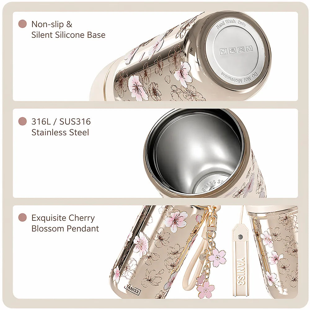Premium Stainless Steel Vacuum Insulated Flask Bottle - 470ml