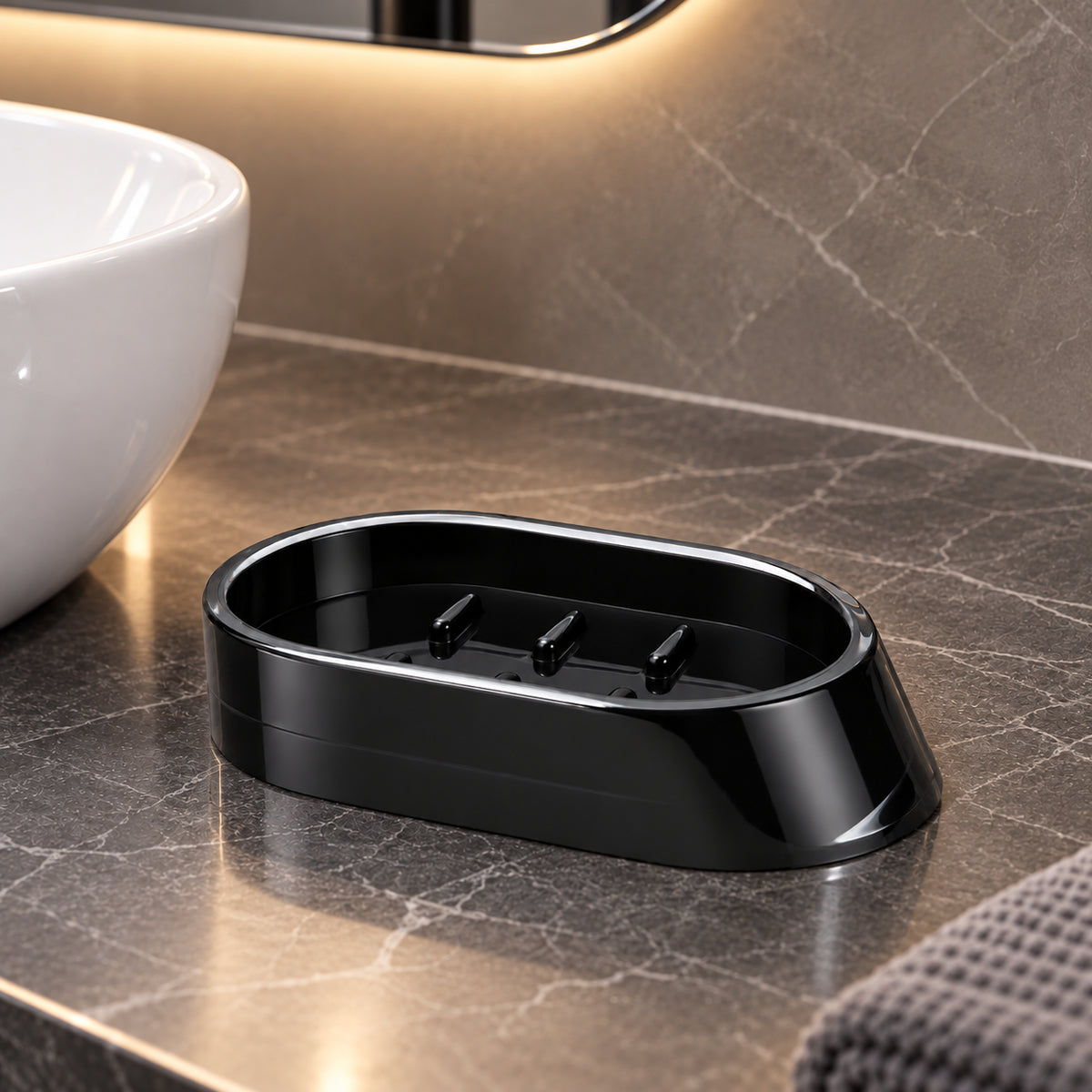 Premium ABS 5-Piece Bathroom Accessories Set with Chrome Finish