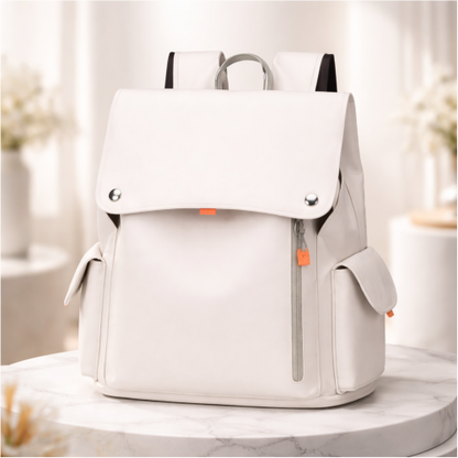 Premium Waterproof Vegan Leather Laptop Backpack