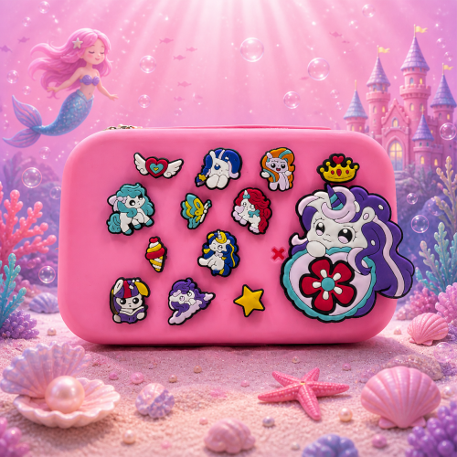 DIY Kids Unicorn Pencil Box with Removable Charms