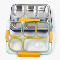 Bento Stainless Steel Lunch Box – 5 Compartment – 1400ml