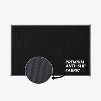 Premium Ferret Fleece Doormat with Modern Geometric Pattern