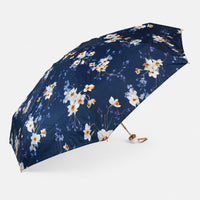 Floral Print UV Protection Umbrella with 10K Golden Rod Frame