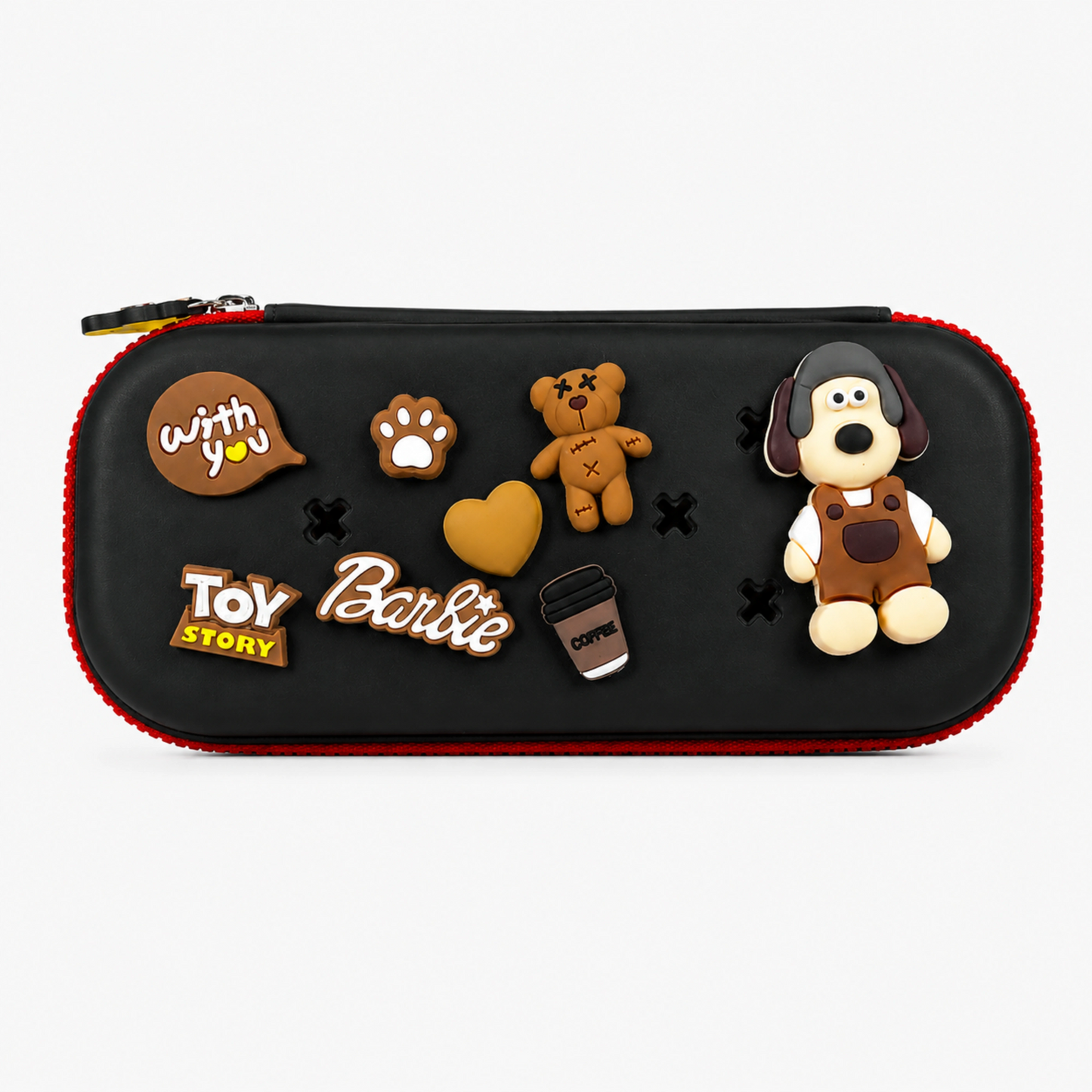 Premium DIY Kids Pencil Box with Removable Toy Charms & Organizer