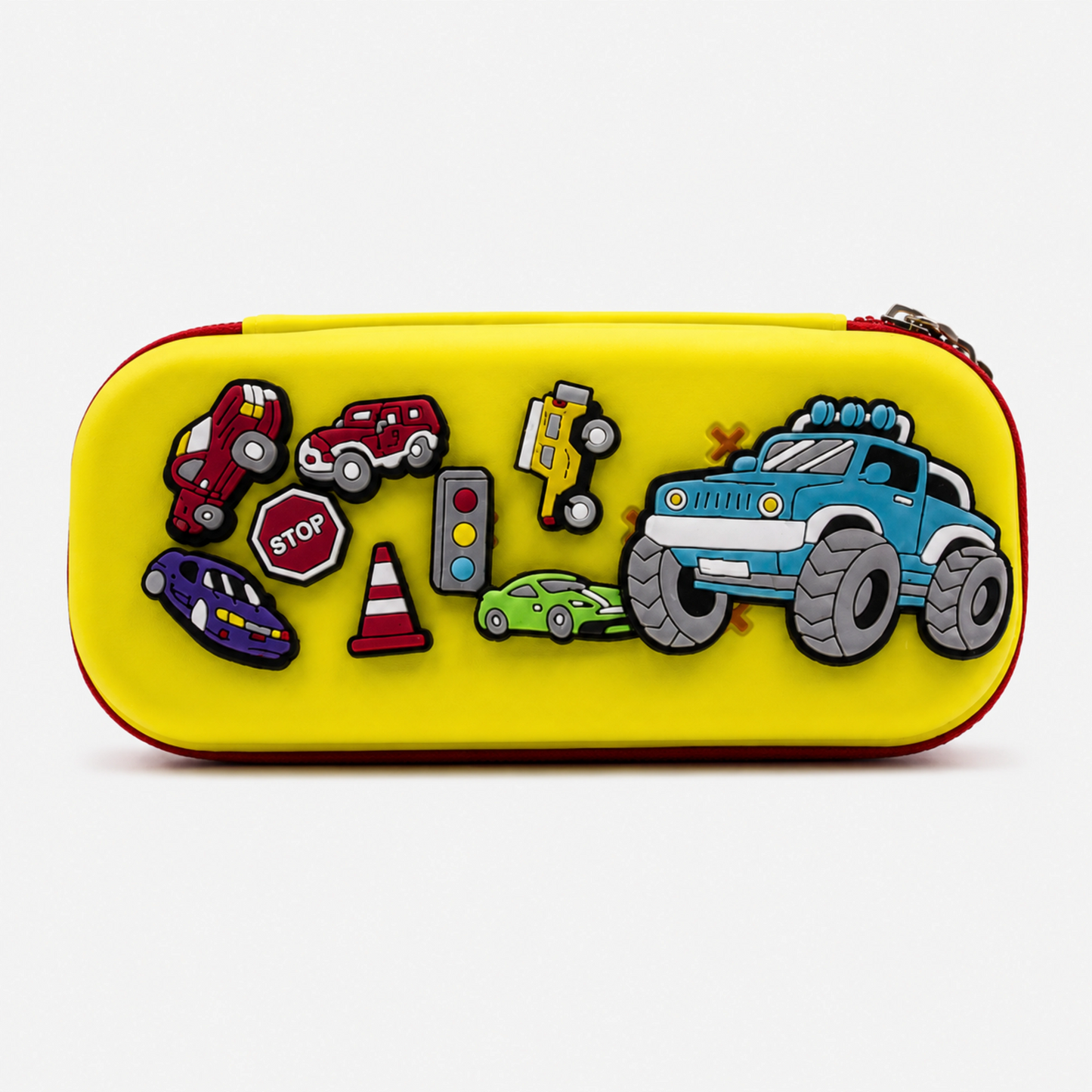 Premium DIY Racing Car Pencil Box with Removable Toy Accessories