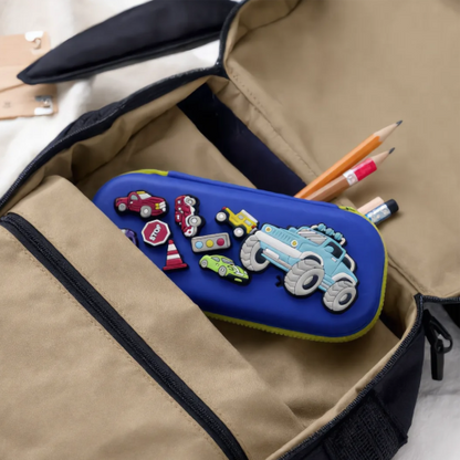 Premium DIY Racing Car Pencil Box with Removable Toy Accessories