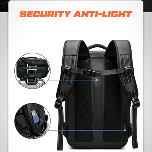 Vacuum Compression Large Backpack with Laptop Sleeve