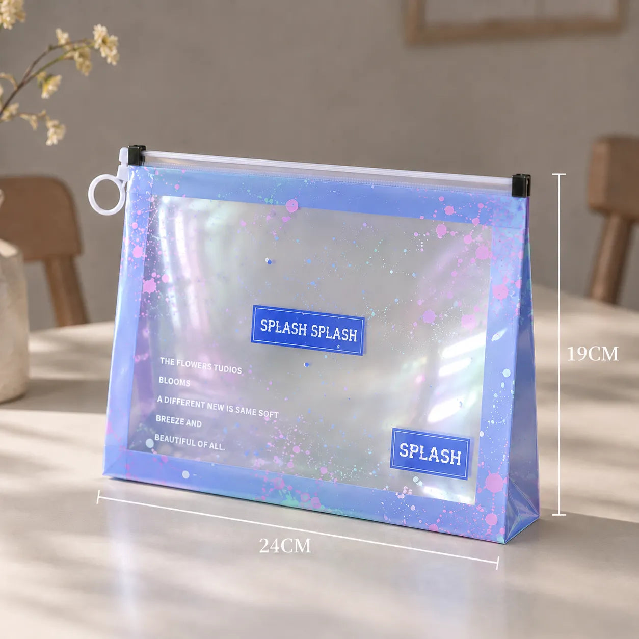 Waterproof Plastic Zip File Folder for Document Storage
