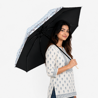UV Protection Tested Floral Folding Umbrella with One-Touch Open