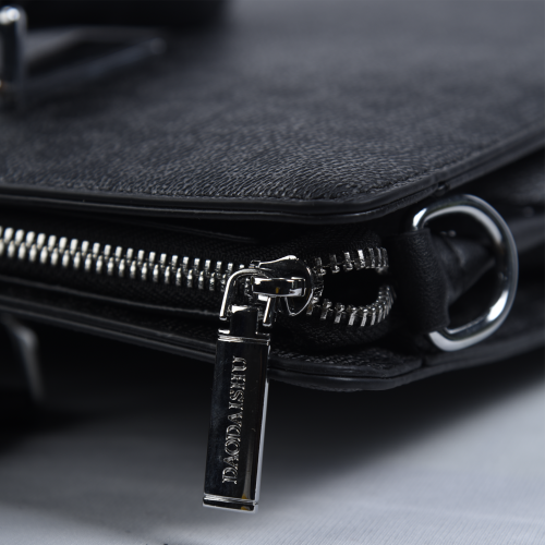 Premium Patterned PU Leather Laptop Briefcase for Professionals