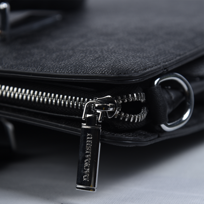 Premium Patterned PU Leather Laptop Briefcase for Professionals