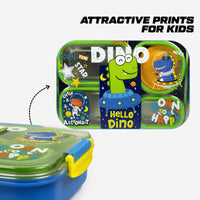 Stainless Steel Bento Lunch Box with 3 compartments for Kids – 1050ml