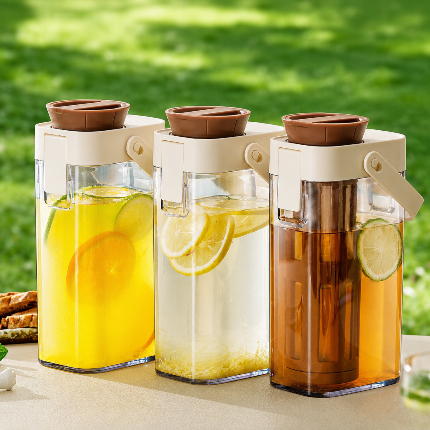 Premium Fridge Water Jug with Easy-Grip Handle & Infuser | 1000ml