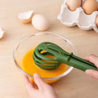 3-in-1 Multipurpose, Egg Whisk & Food Clamp | Heat-Resistant Kitchen Tong