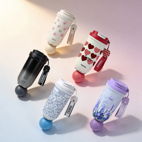 Premium Vacuum Insulated Cup with Lid - 600ml