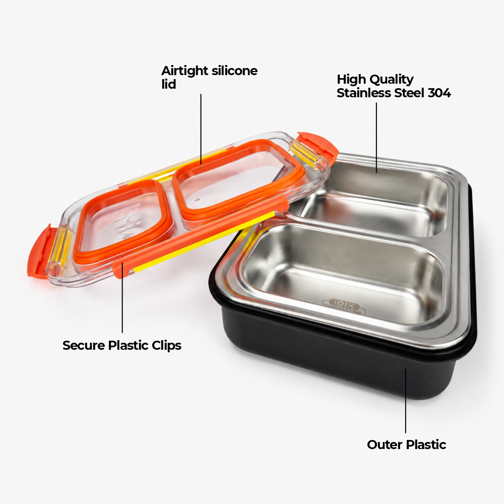 Stainless Steel Leak-Proof Lunch Box with Day Tracker - 750ml